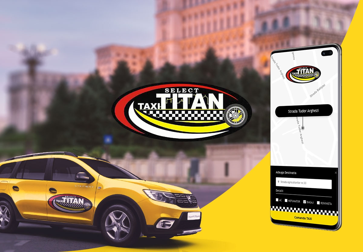 Mobile Android and iOS app for ordering a taxi - TAXI TITAN